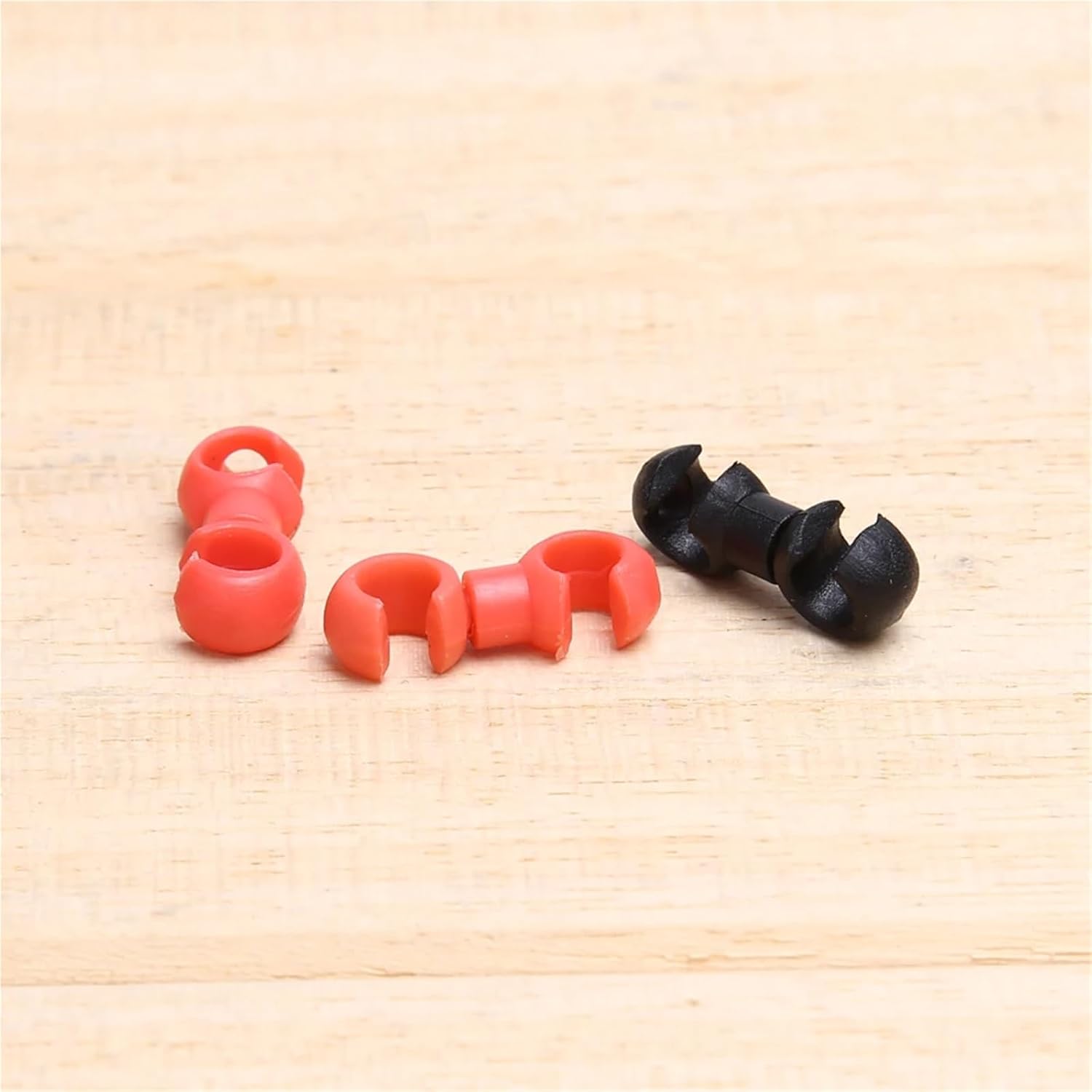 Bike Cable Clips 500 PCS Brake Cable Clip S Style Bicycle Plastic Bike Ties Holder Light Weight Fixed Gear
