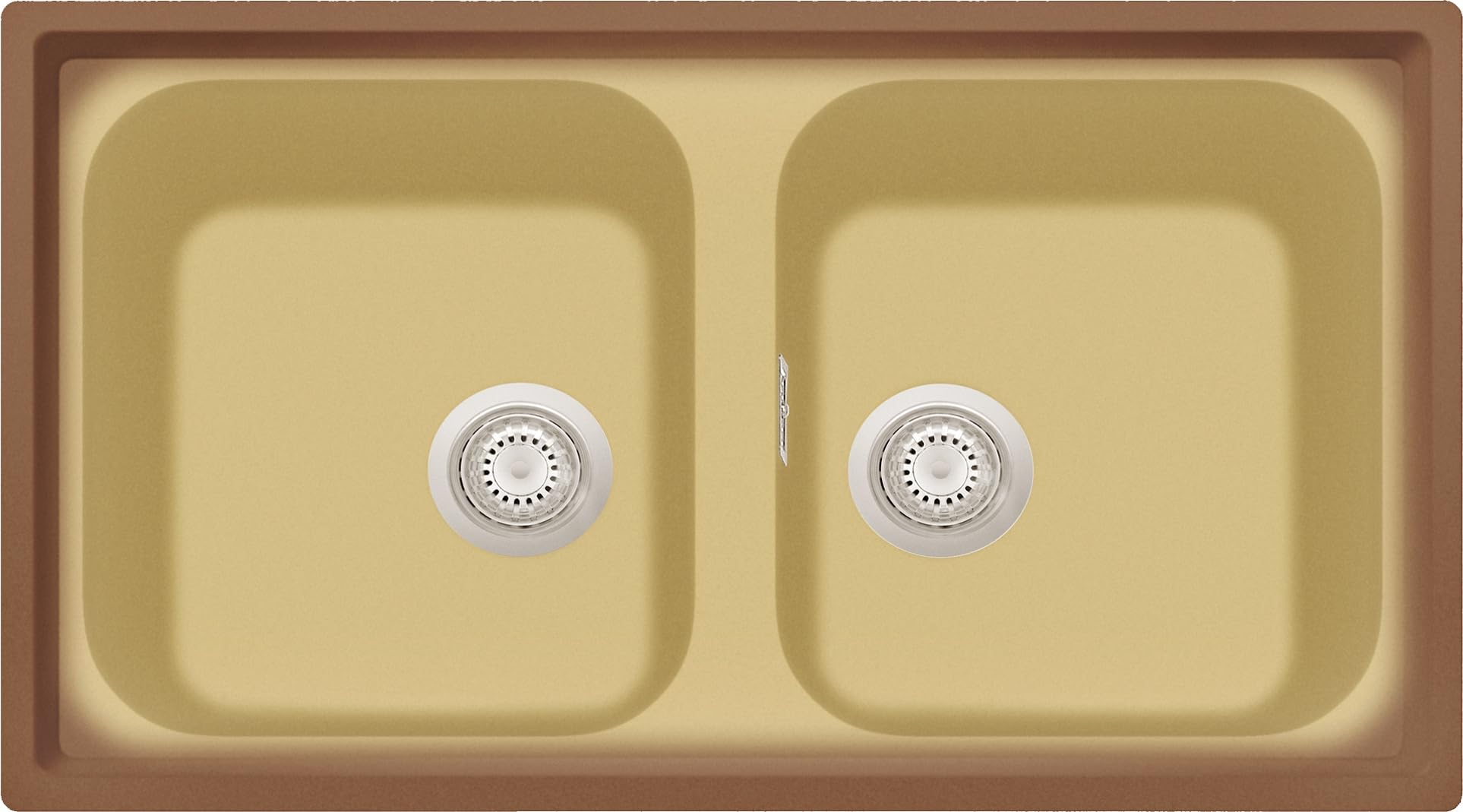 Lavello cucina Provenza Terra di Francia 86 x 50 cm 2 vasche Made in Italy