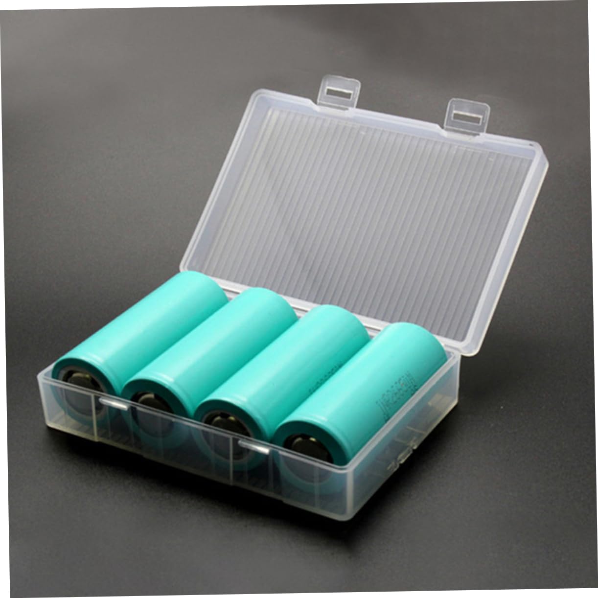 LALAFINA 5PCS Battery Case Organizer Battery Storage Box Durable and Portable Design Convenient Snap Closure for Home Travel Use