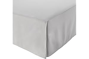 Amazon Basics 12-Inch Pleated Bed Skirt: Enhance Your Bedroom Elegance