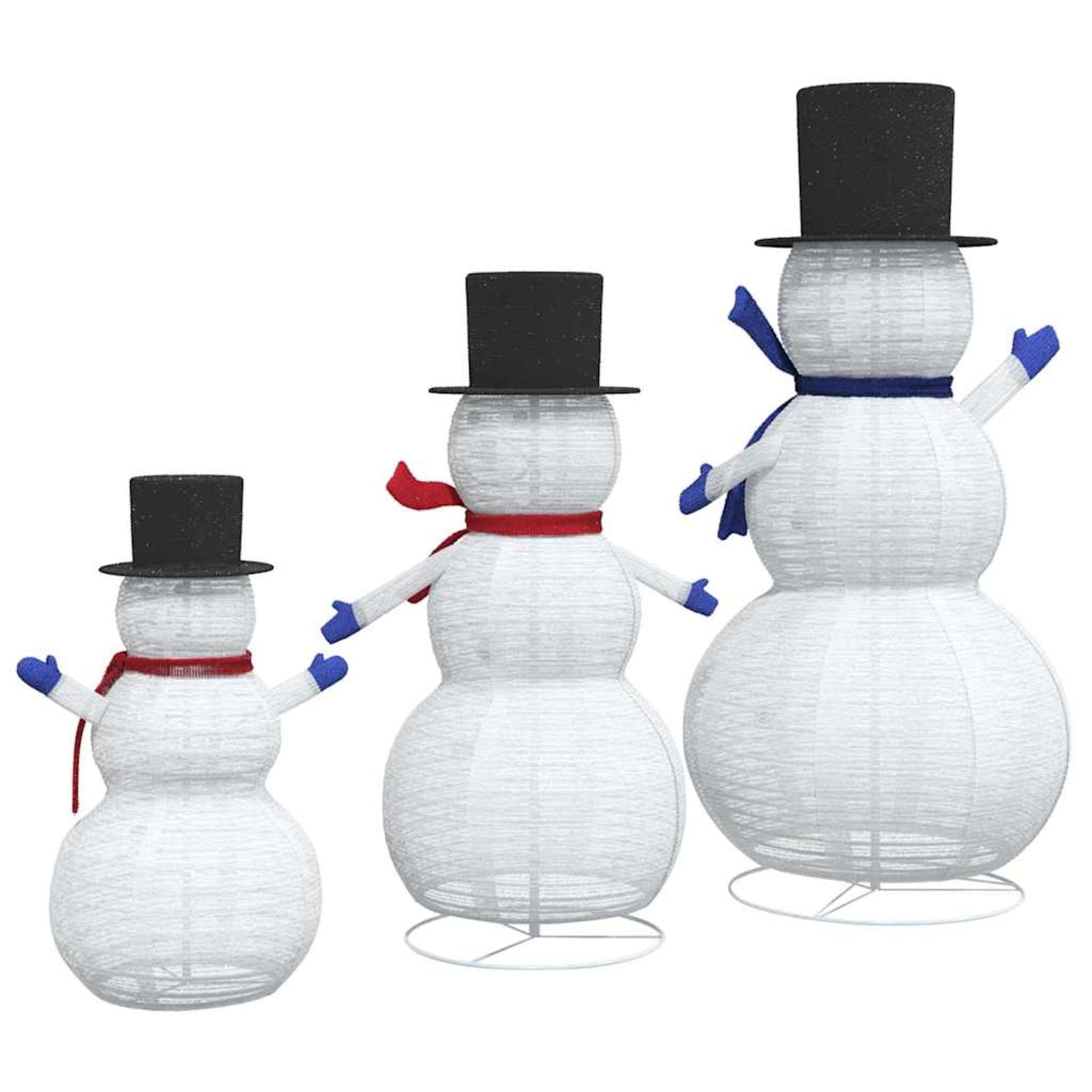 Familia de Muñecos de Nieve Navideños 3 pcs Cálido Modelo CJ1104ZJ-42018968ES