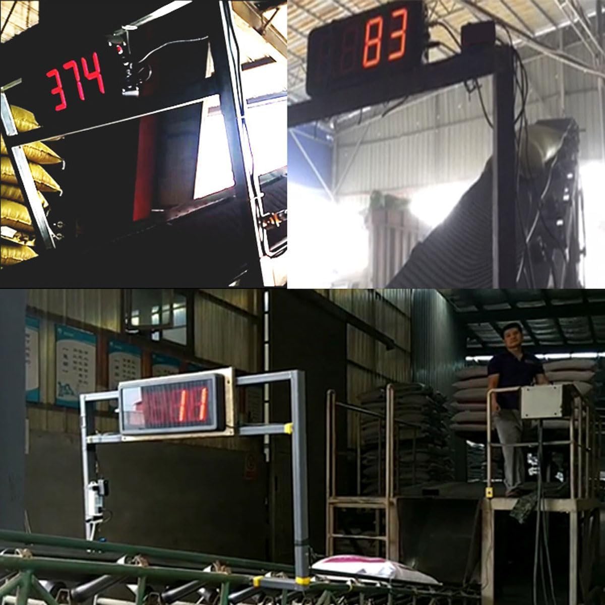 LED Digital Counter, Digits Display Counter with Sensor, Sensing Distance 10-30CM, Counting Up to 9999, Power Off Memory Function, for Production Lines, Parts, Factory Parking Lot Counting