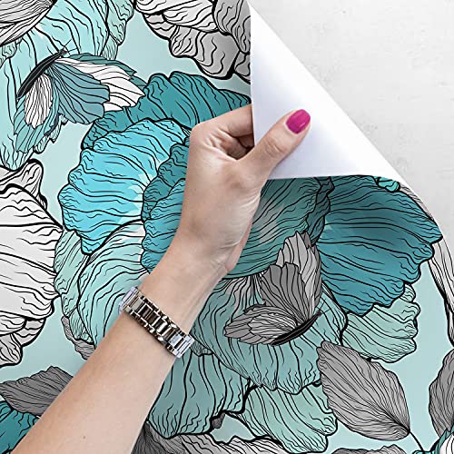 Autocollant Mural Fleurs Coloray Rénovation Meuble Facile sans Colle