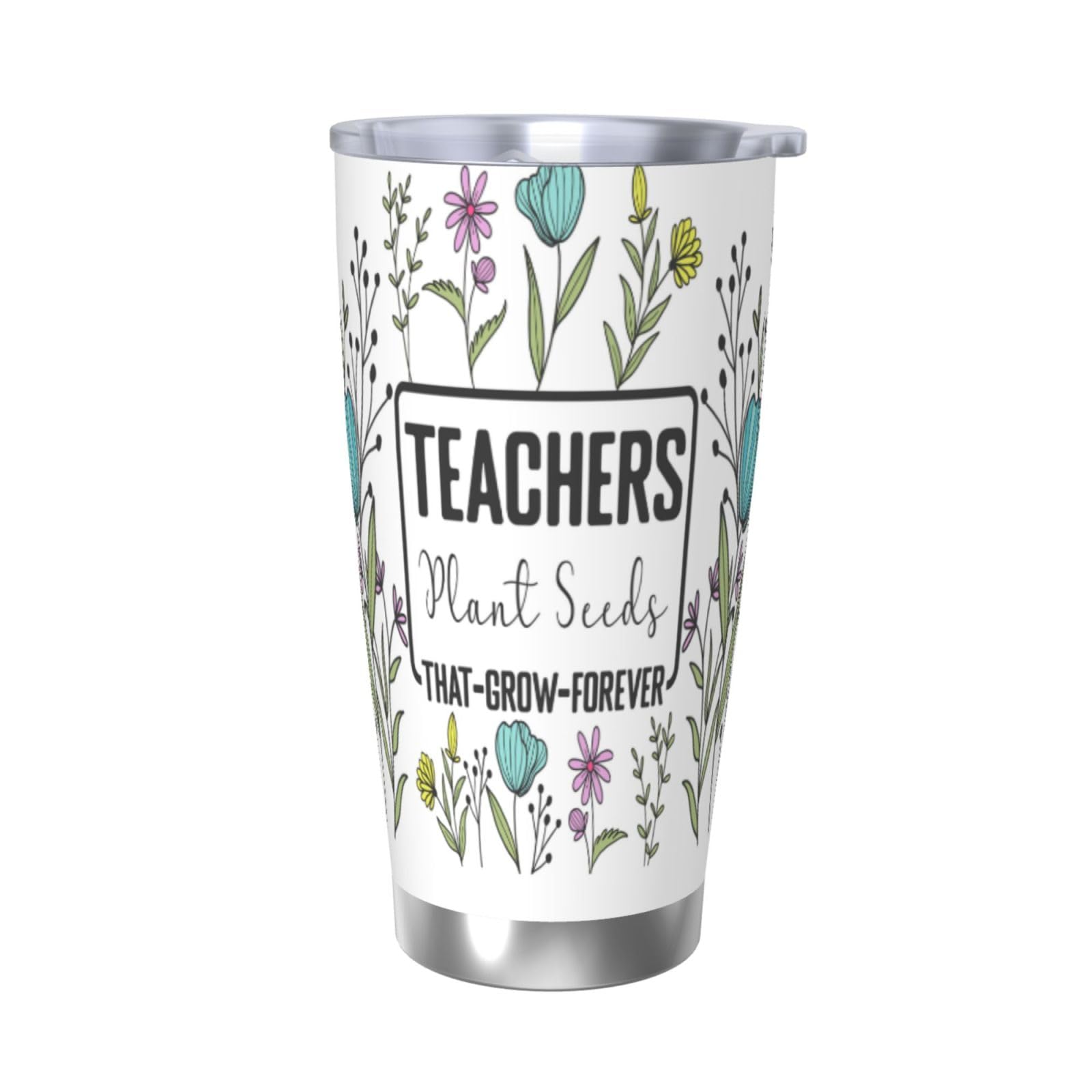 Tazza da caffè con scritta "Best Teacher Ever Travel", in acciaio inox, regalo di apprezzamento per il giorno della laurea, per il rientro a scuola, 590 ml