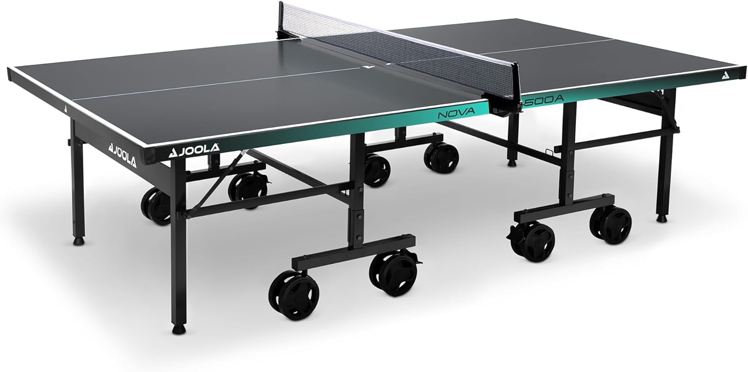 JOOLA Nova 500A Outdoor Table Tennis Table fully assembled and ready for play