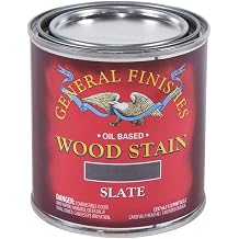 General Finishes Oil Based Penetrating Wood Stain, 1/2 Pint, Slate