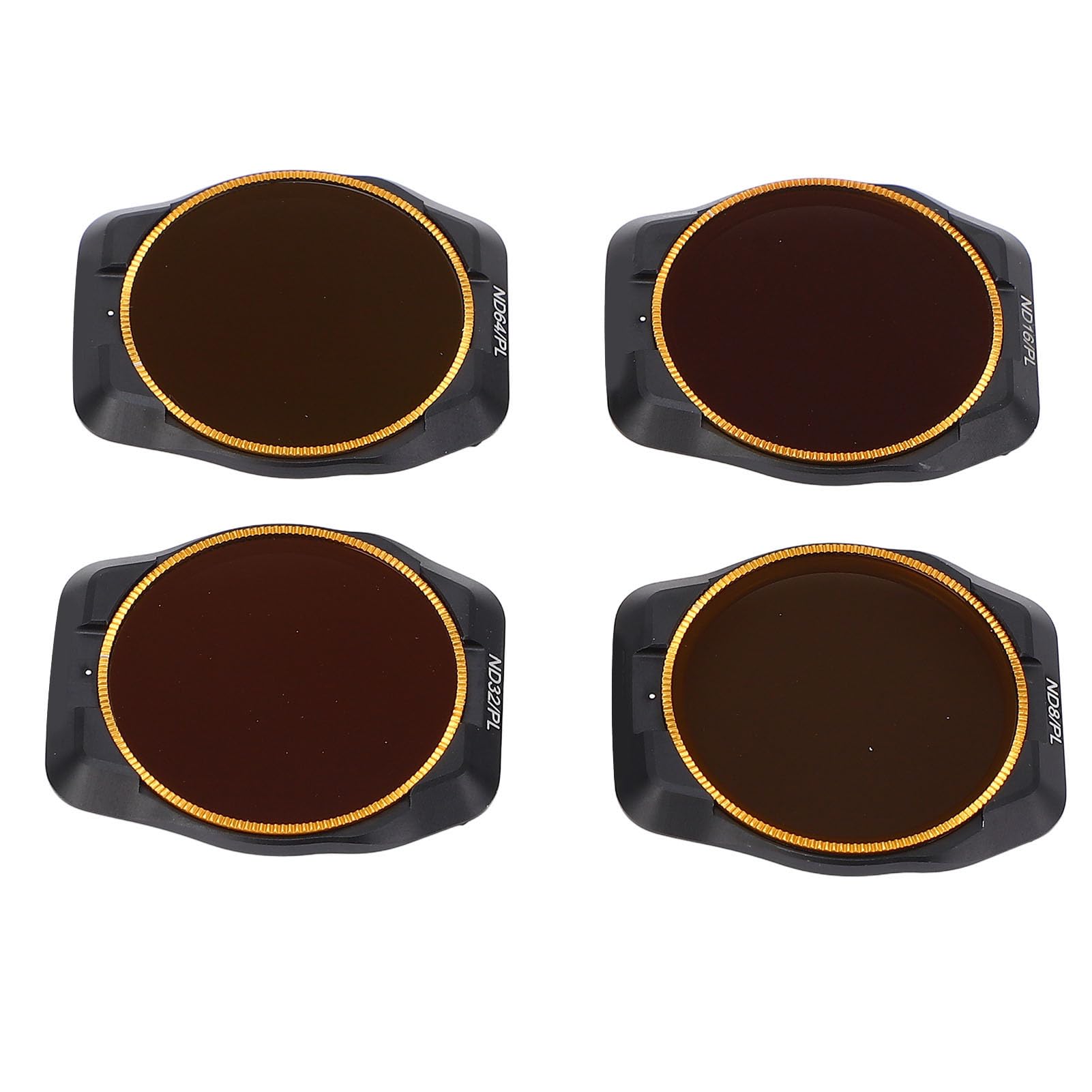 Obiektyw Drona Filtry NDPL, Zestaw ND8/PL, ND16/PL, ND32/PL, ND64/PL do Sesji Fotograficznych Air 3S, Wysoka klarowność Obrazu, Ramka ze Stopu Aluminium, Etui Ochronne