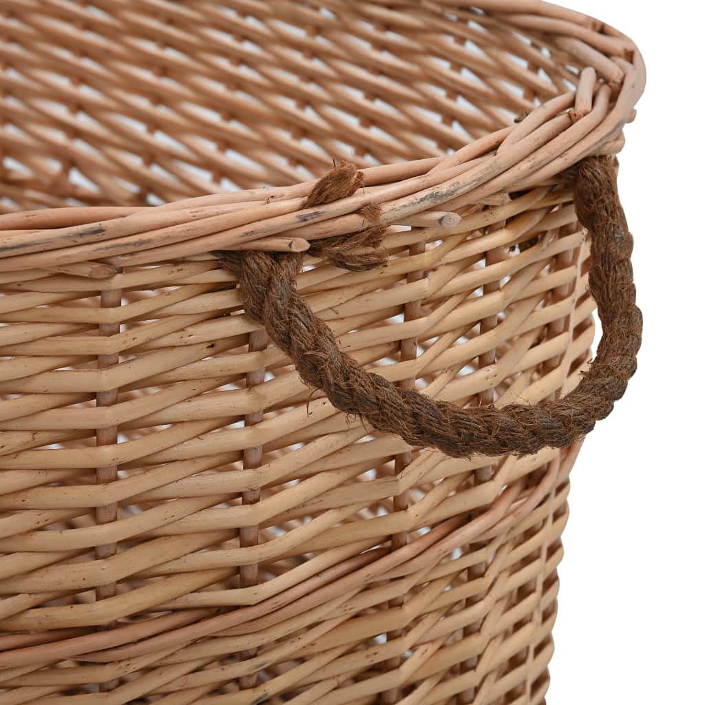 Cesta para leña con Asas de Transporte Sauce Natural 88x57x34cm,Casa y jardín,Accesorios para hornos de leña y chimeneas,Bolsas y Soportes de leña,2.75kg-286984