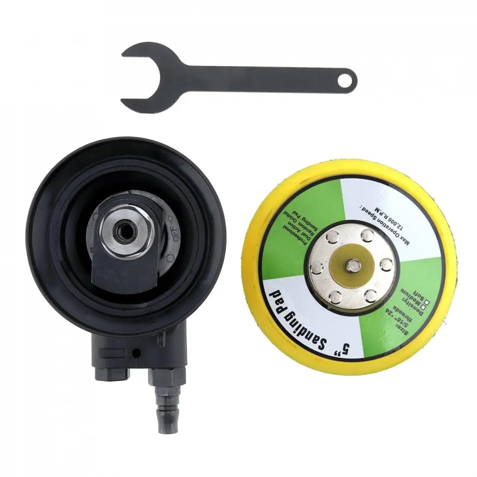 Lijadora orbital neumática amoladora neumática de 5 pulgadas, lijadora orbital aleatoria de 12000 rpm, pulidoras de coches, herramientas de aire
