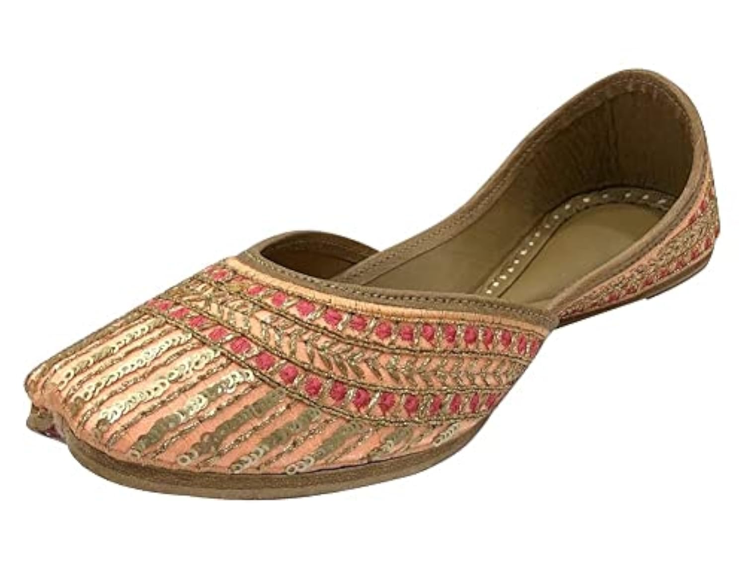 Women's Punjabi Jutti for Ethnic Shoes Soft Mojari Traditional Indian Jooti Leather Sandles Handmade Juti