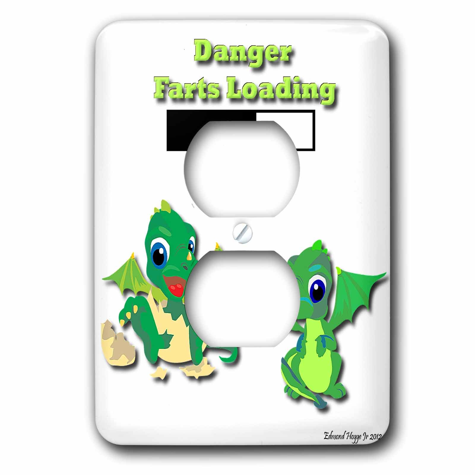 Dragon Farts Cache-prise double avec impression haute définition anti-rayures