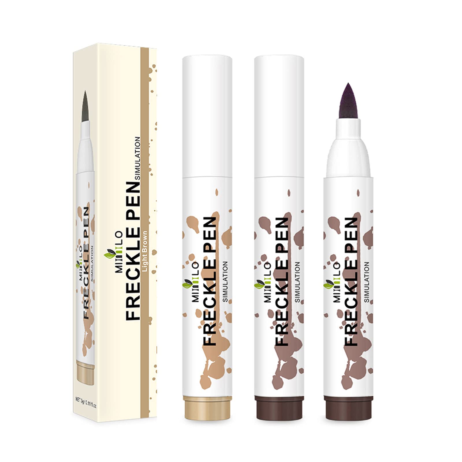 MLIIIILO Freckle Pen Natural Lifelike Long Lasting Waterproof Freckle Makeup Pen Soft Dot Sopt Pen Freckles Makeup