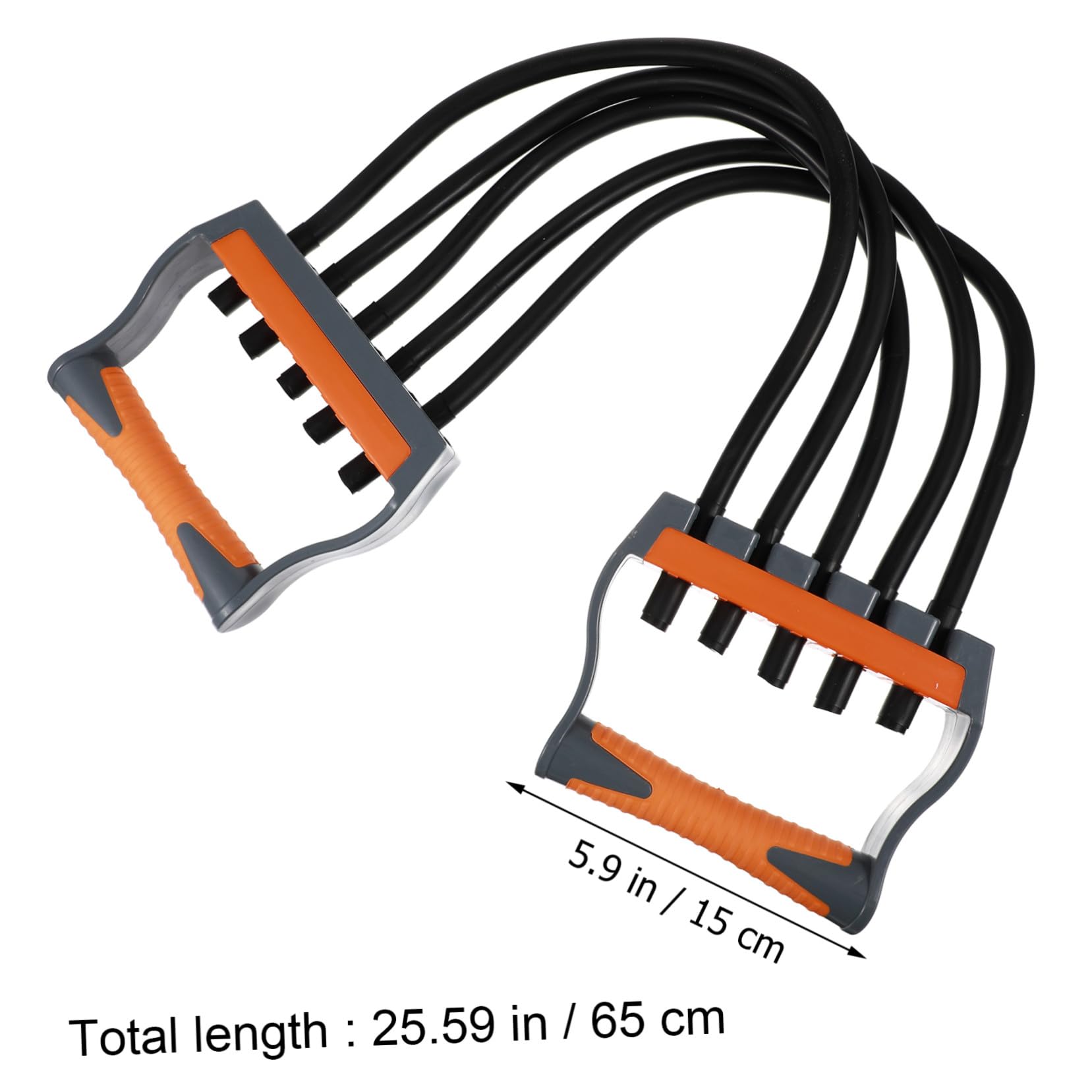 Gatuida Latex Expander Brustzieher Fitness Widerstands Trainingssystembänder 5-seilig Mit Anti Rutsch Griff Kraftvoll Für Frauen Kinder Heimtraining Outdoor