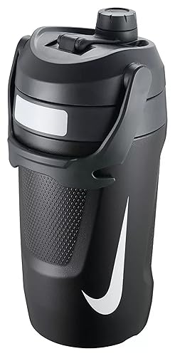 Nike HY8011 Fuel Jug, 64 oz (1,893 ml), Black/Smokeless Charcoal/White