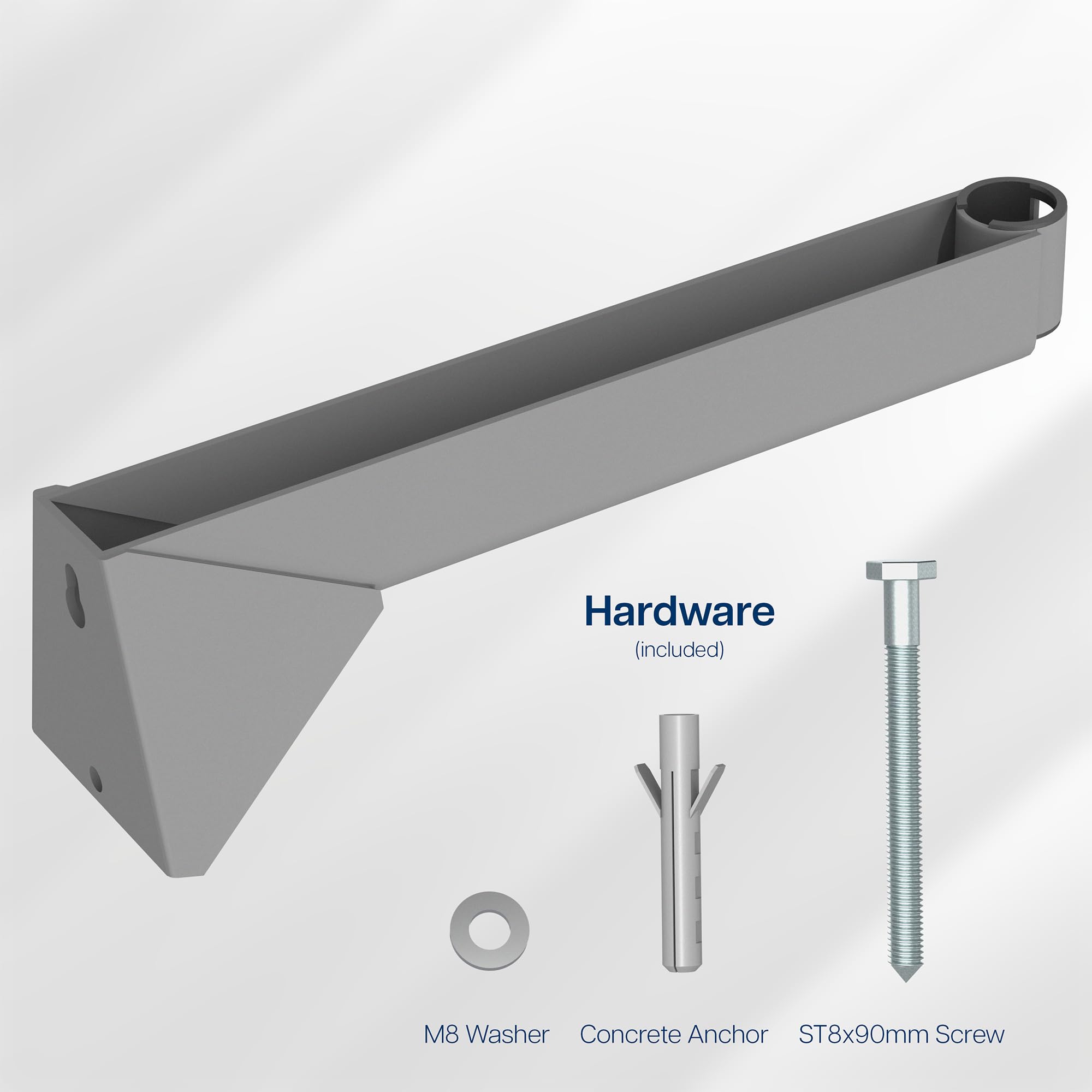 VIVO Support mural extensible à bras long conçu pour antenne satellite Internet Starlink Gen2, gris, Mount-SLINK2