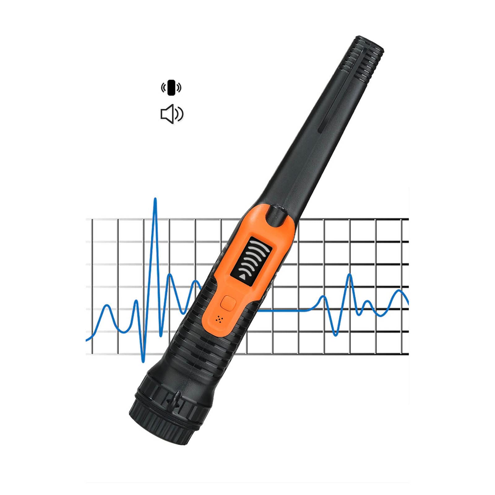 Detector de metales Pinpointer Detector de metales de mano, sonda impermeable, detectores de tesoros con cordón dorado para localizar pinpointer