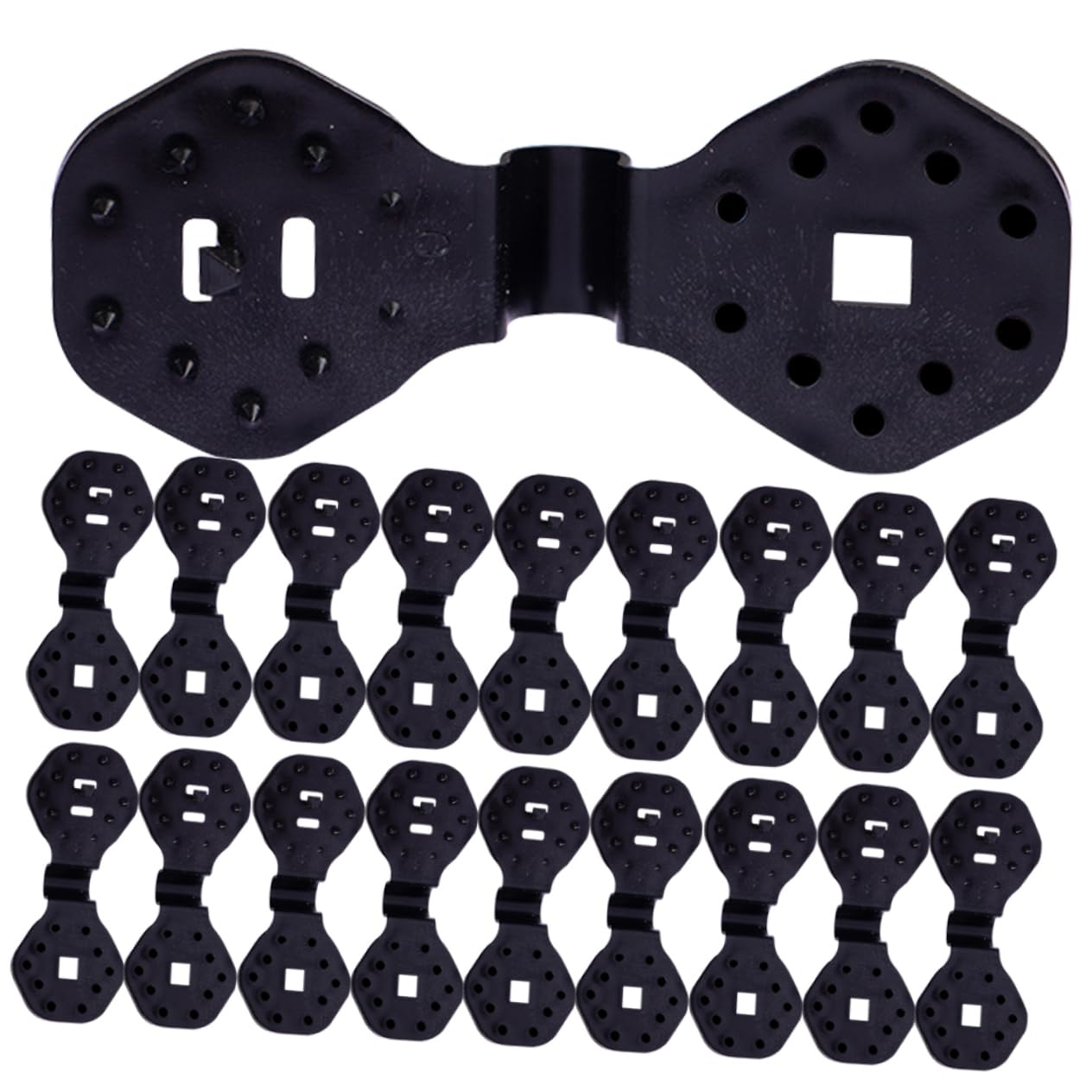 Levemolo 100pcs Heavy Duty Shade Net Clips Round Shape Plastic Clips for Shade Cloth Tarp Clamps Sunshade Clips Garden Netting Fixing Clips