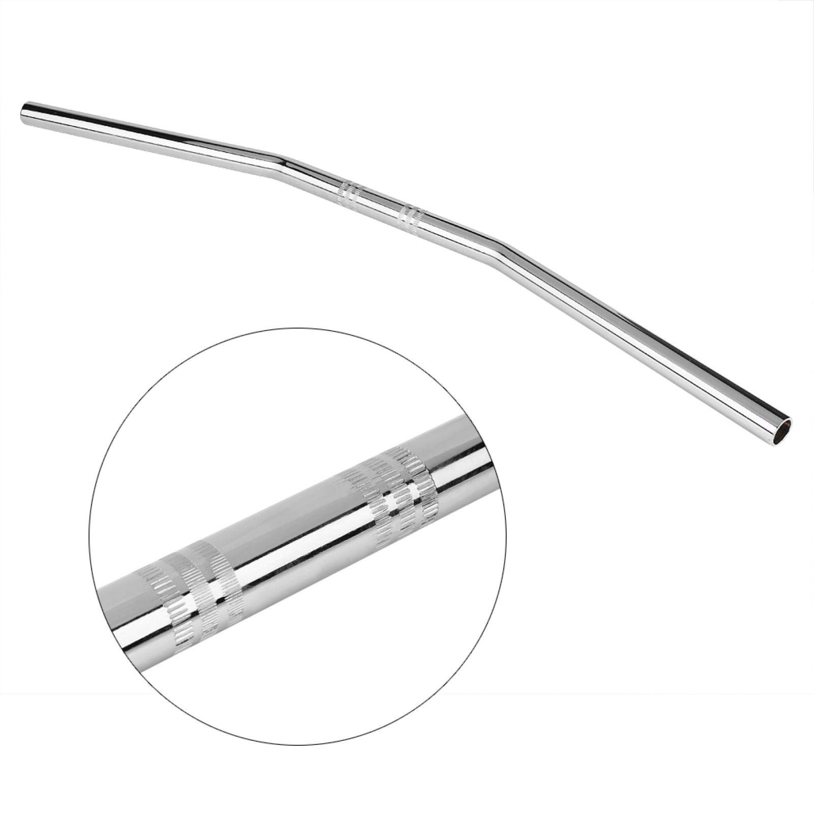Qiilu QL04742 Manubrio con manubrio per curve a manubrio da 7/8 ", 22 mm, colore nero(Silver)