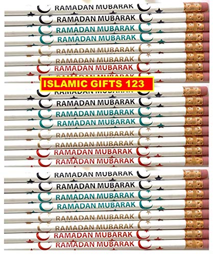 Ramadan Mubarak Pencils (24) t Ø±Ù…Ø¶Ø§Ù† Ù…Ø¨Ø§Ø±Ùƒ Happy Ramadan Kareem Decoration Novelty Toy Muslim Kids Gifts Wholesale Islamic Gifts-US Holy Kabba Quran Ramadan Muslim Islamic Gifts 123 (24)