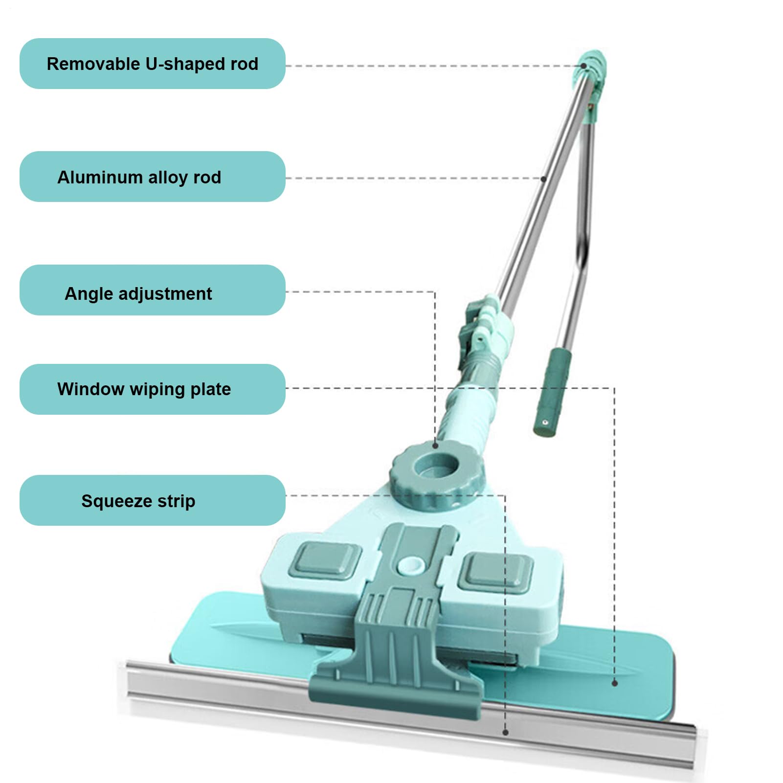 Squeegee Cleaning Squeegee, wysuwany środek czyszczący z mikrofibry