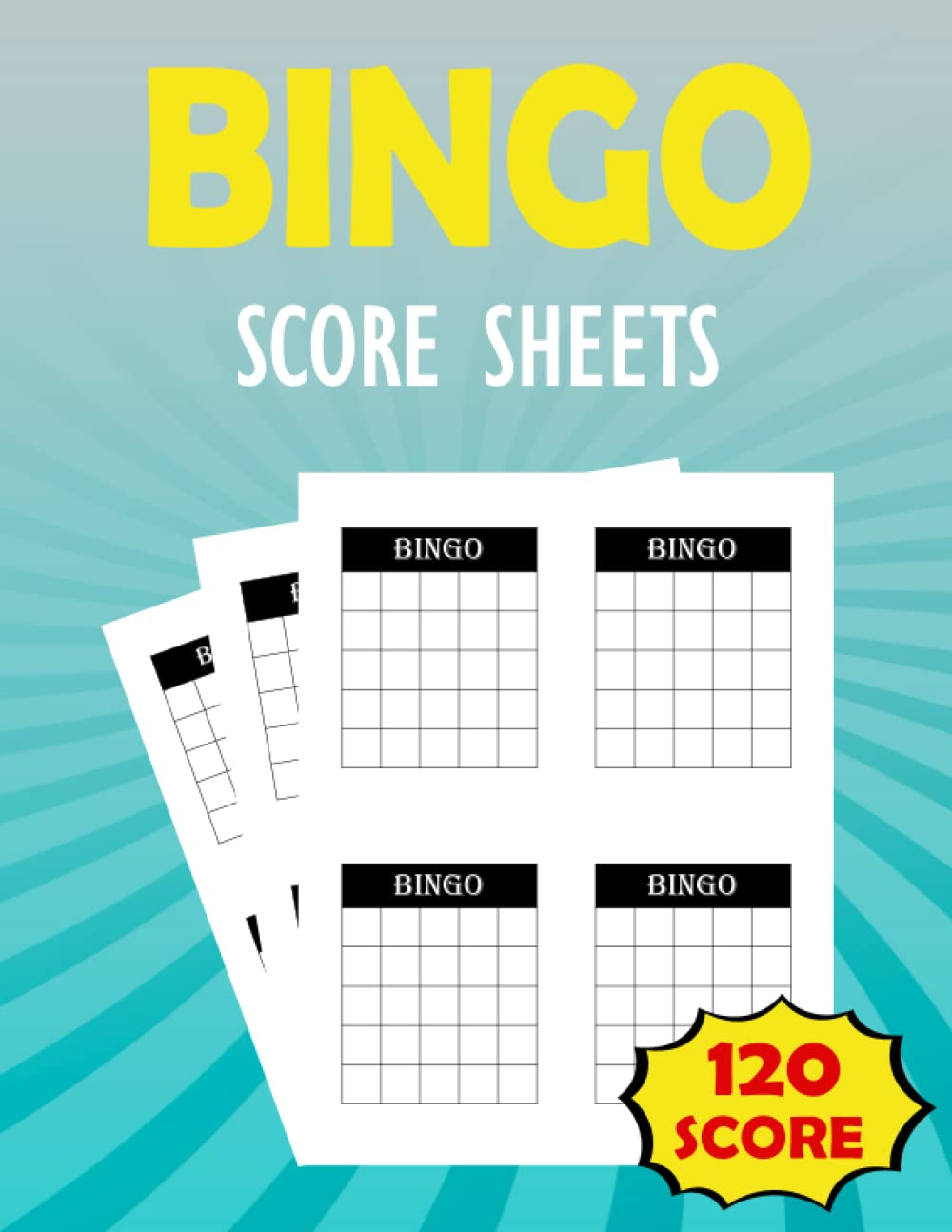 Buy Bingo Score Sheets Blank Bingo Cards, Bingo Paper Cards Sheets