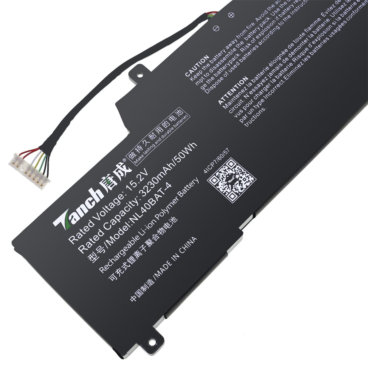 Batteria per computer portatile NL40BAT-4 per Schenker Work 14 Base System 76 Machcreator-A Young 15 Machcreator-A 15.6 CLEVO NL51NU NL41MU 15.2V 3230mAh 50W