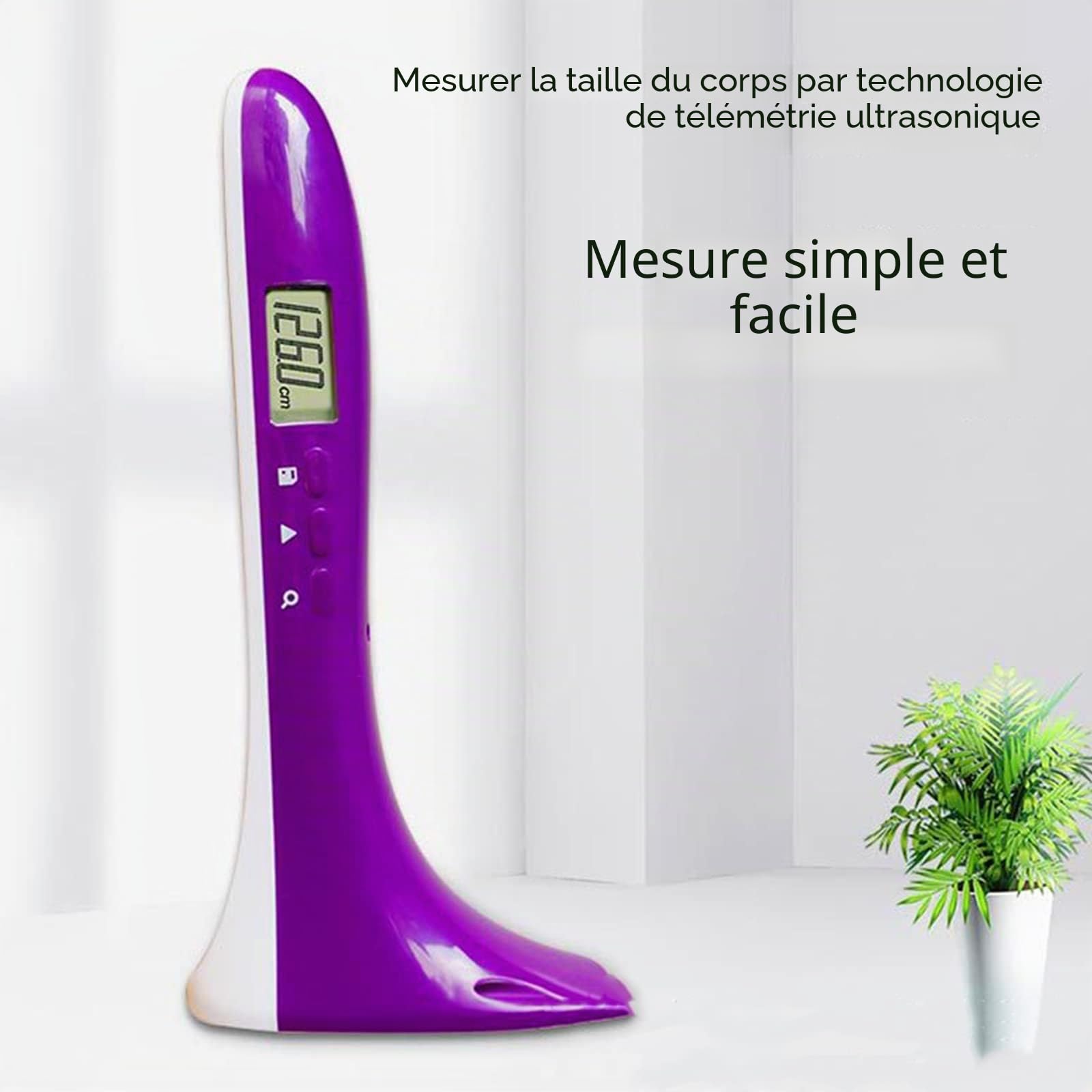 Pour la croissance du corps, altimètre de précision, instrument de mesure à ultrasons, stadiomètre à ultrasons pour enfants et adultes, appareil de mesure de la hauteur