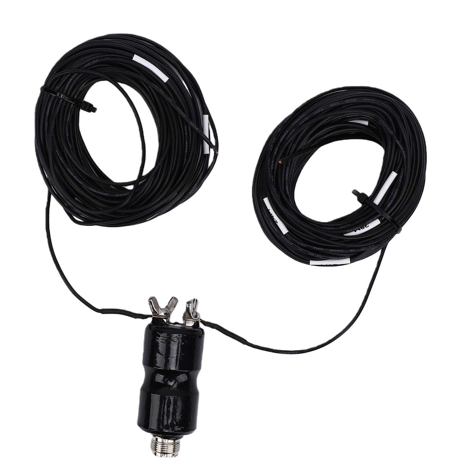 ASHATA 9-Band-HF-Dipolantenne 5-50 MHz 25 W |Endgespeister Halbwellen-Balun für den Außenbereich