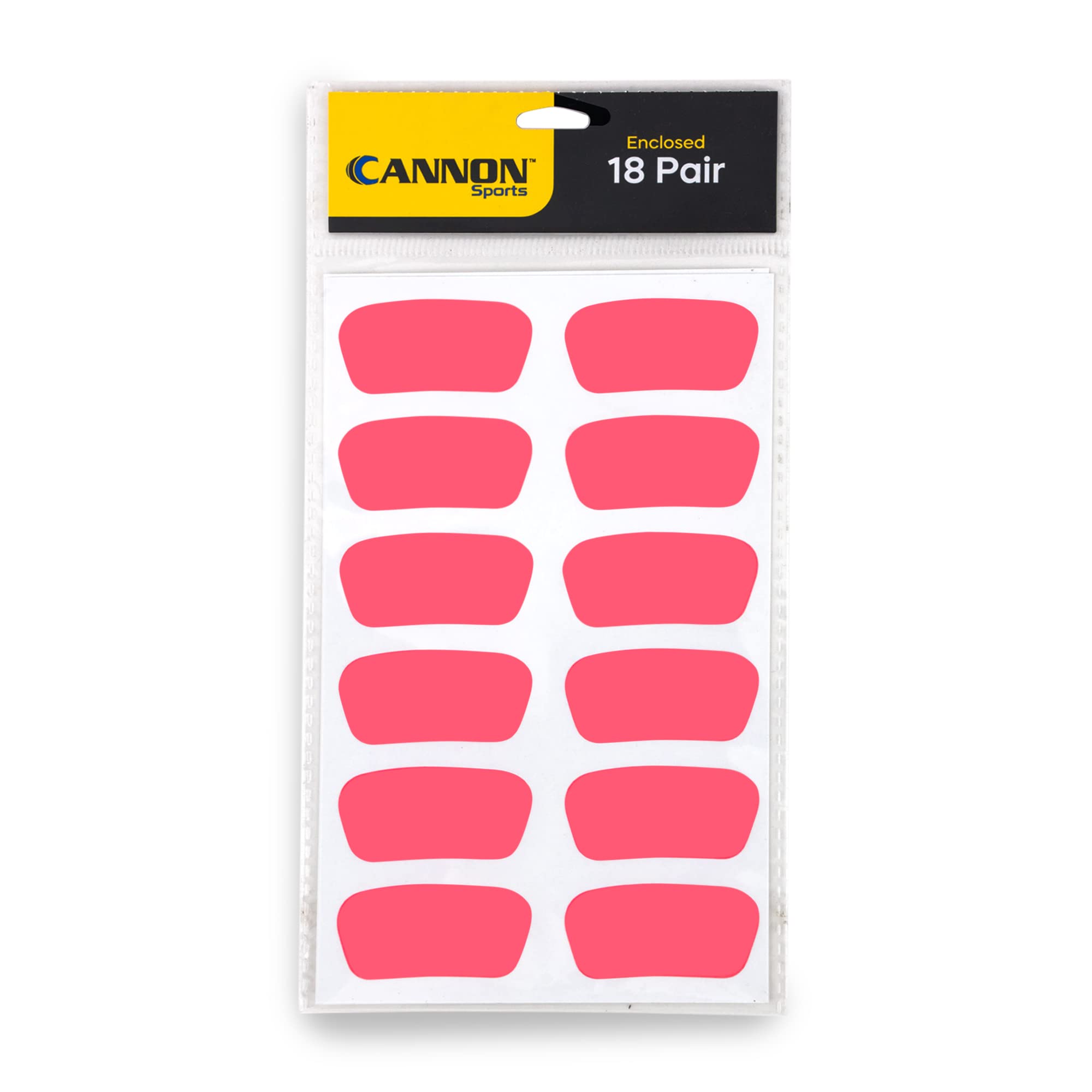 Cannon Sports Under Eye Black Stickers for Football, Baseball, & Lacrosse - Youth & Adults (Pink)