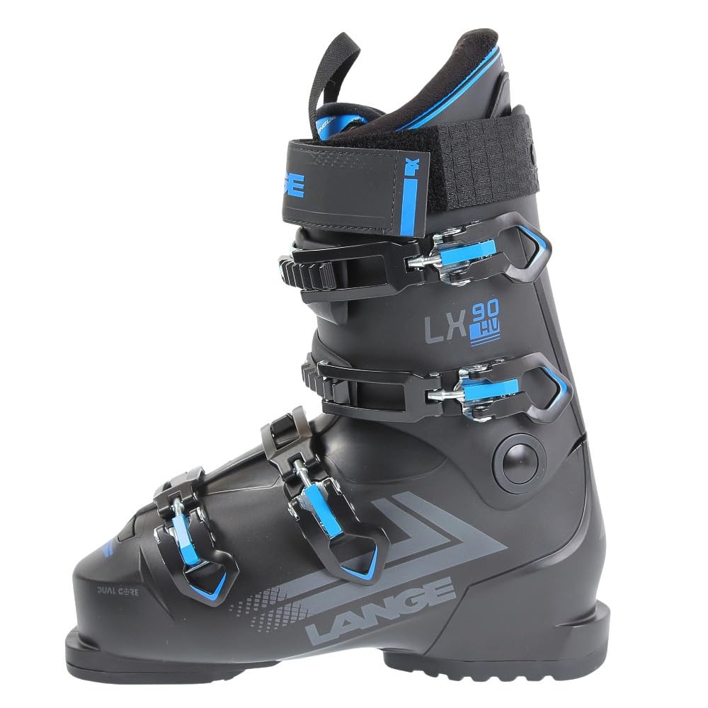 Lange - LX 90 Hv Męskie buty narciarskie Black Blue - Rozmiar 90 - Czarny