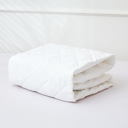 Miniatura 3 de Tateufeu Funda de colchón blanca que se estira hasta 16 pulgadas de profundidad, sábana bajera (matrimonial), hipoalergénica, máxima protección y