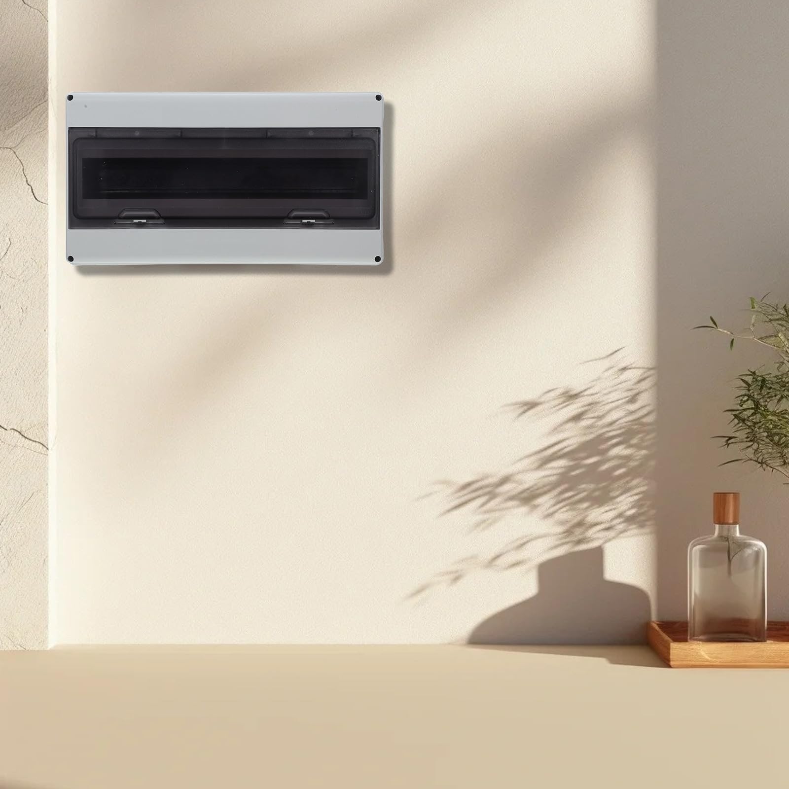 Caja de Distribución Eléctrica Cubierta Transparente de 18 Vías