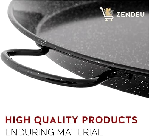 Miniatura 2 de Paellera esmaltada de 15 pulgadas - Paella de acero esmaltado, fabricada en España - Fácil limpieza - Acero esmaltado, 15 pulgadas - 15.0 in (8