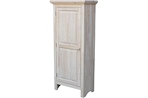 IC International Concepts Single Jelly Cabinet: Unfinished Elegance for Your Home