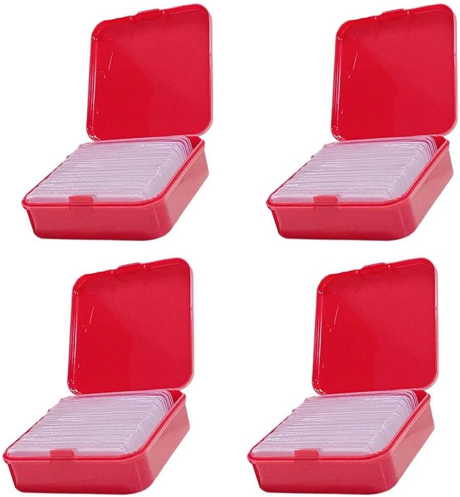 Transparent -Sided Tape 60 Pcs, 1.4x0.4 Inch Strong Removable Strips Hanging Pictures, Photos, Posters, Carpets and Home Office Decor Crafts(4)