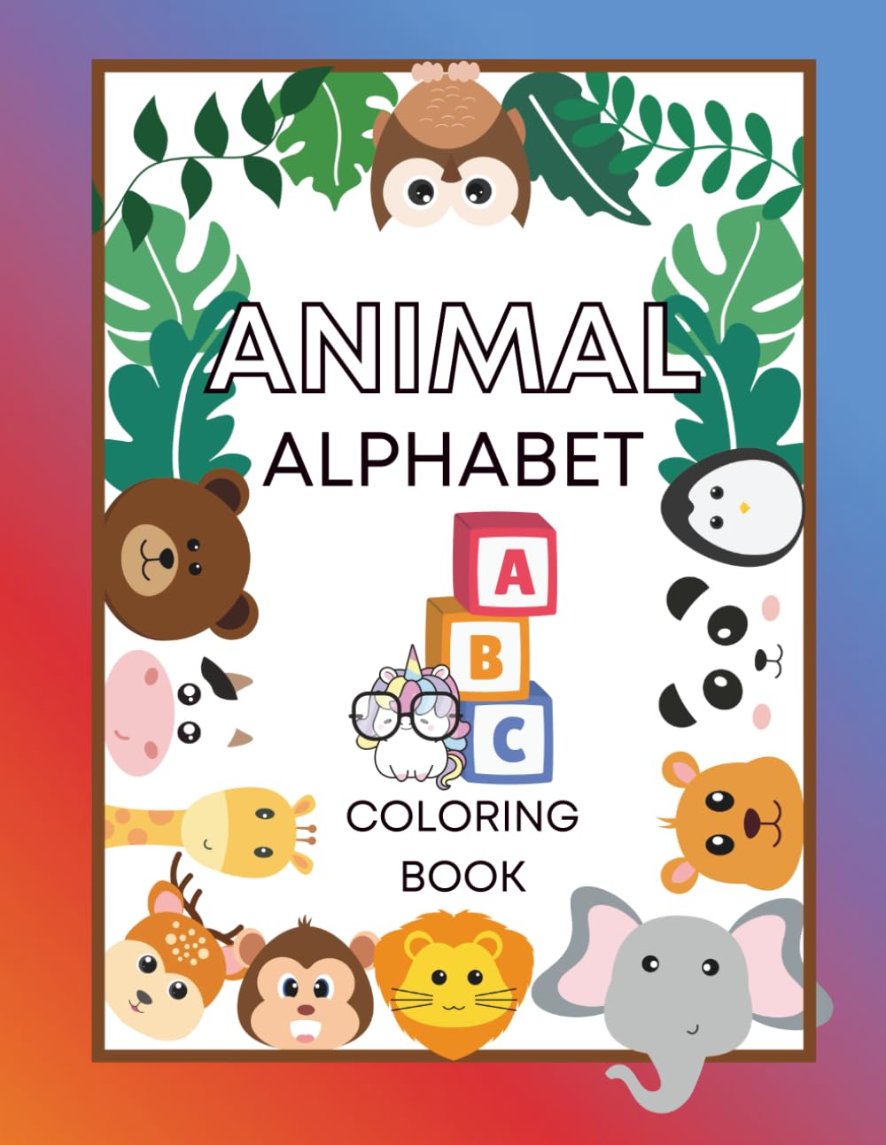 Animal Alphabet Tracing and Coloring Book