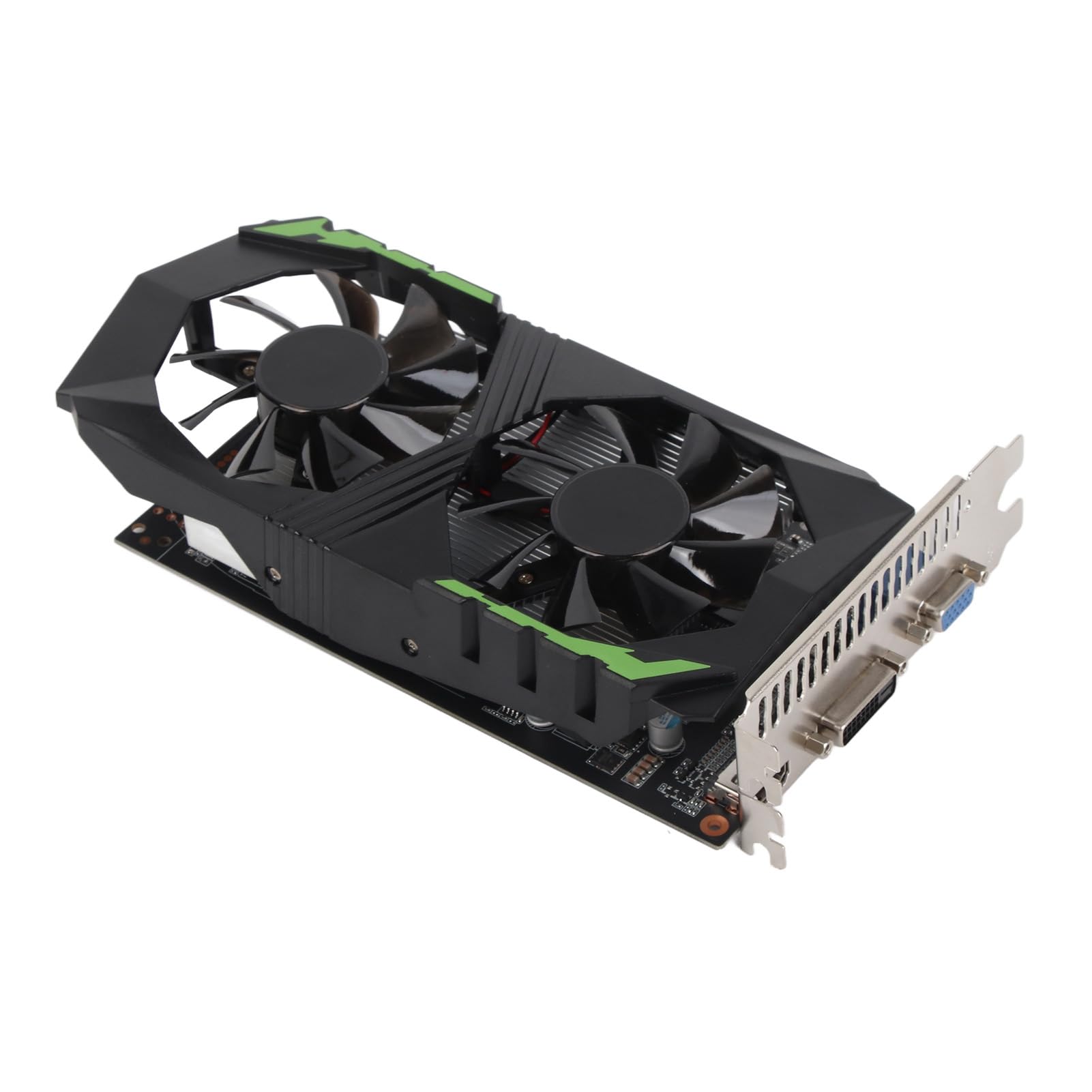 Karta Graficzna 128bit 4GB DDR5 1350MHz Akcesoria Komputerowe Podwójny Wentylator Stacjonarny o Wysokiej Wydajności Garnitur do Multimediów do Gier