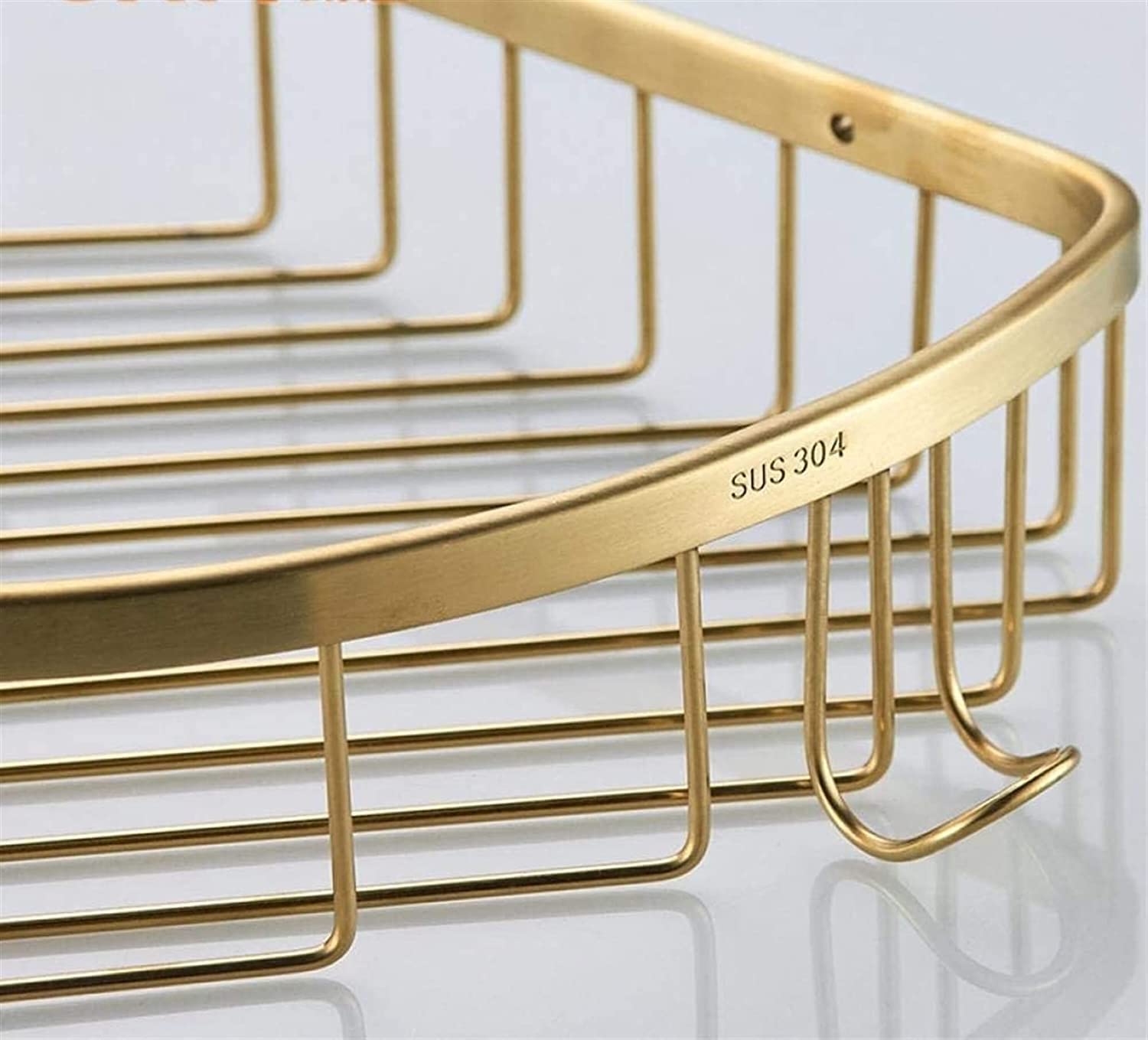 Estante Esquinero para Baño, Organizador De Ducha, Estantes Esquineros para Ducha De Baño - Acero Inoxidable Y Dorado