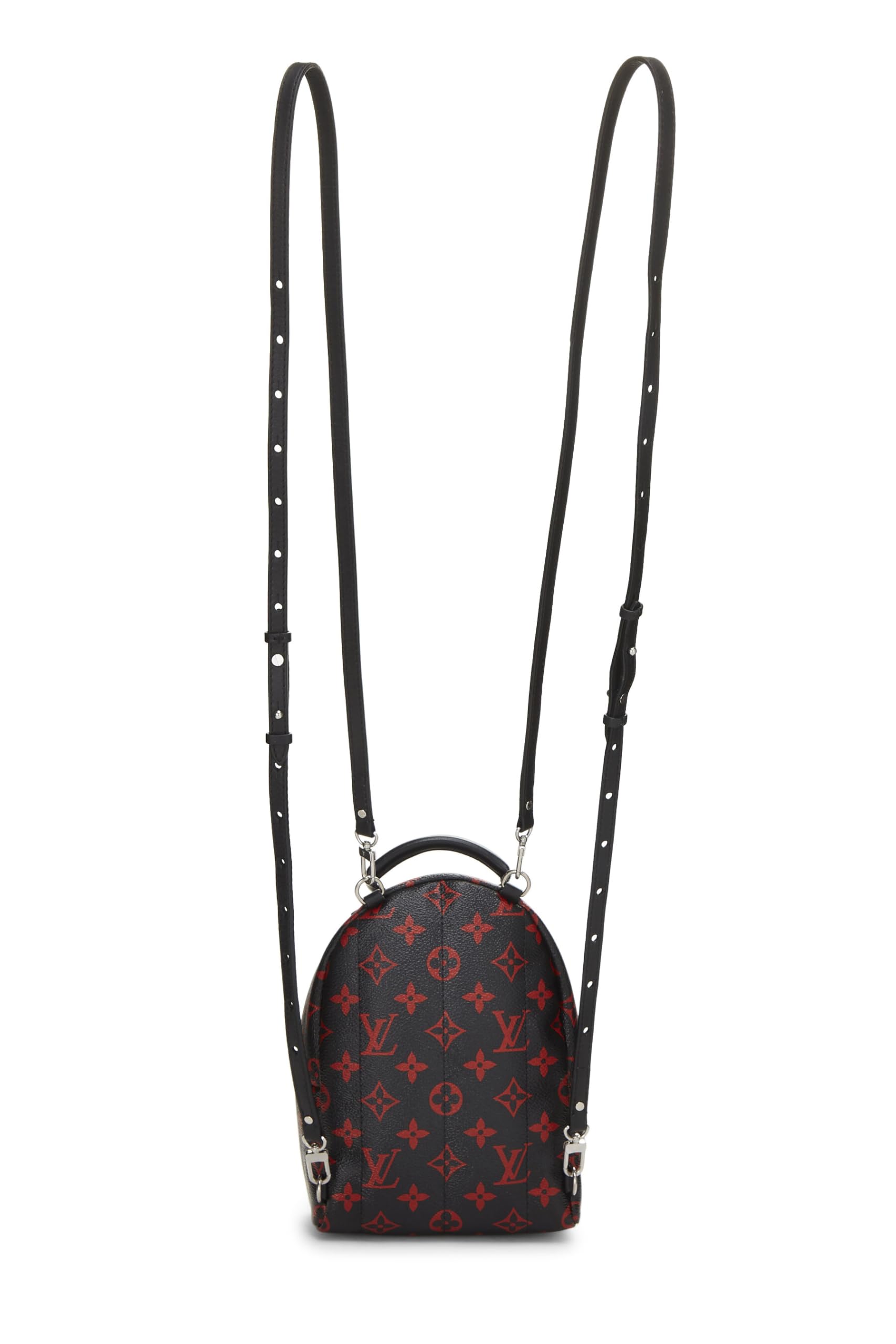 Louis Vuitton, Pre-Loved Black Monogram Canvas Palm Springs Backpack Mini, Black