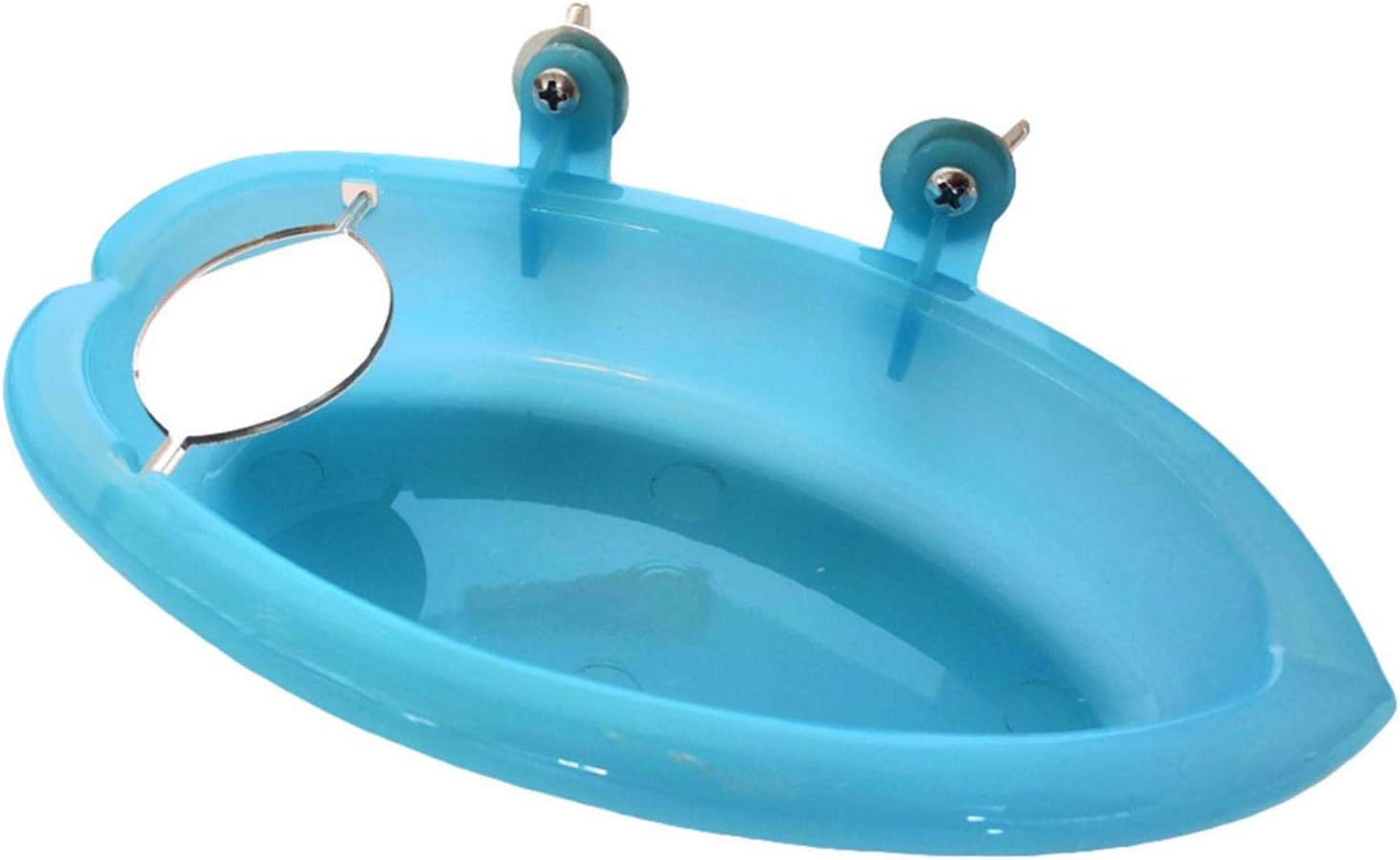 tulipes Pájaro Bañera Material Plastico con Espejo Adecuado para El Baño De Aves como Los Loros. Fun