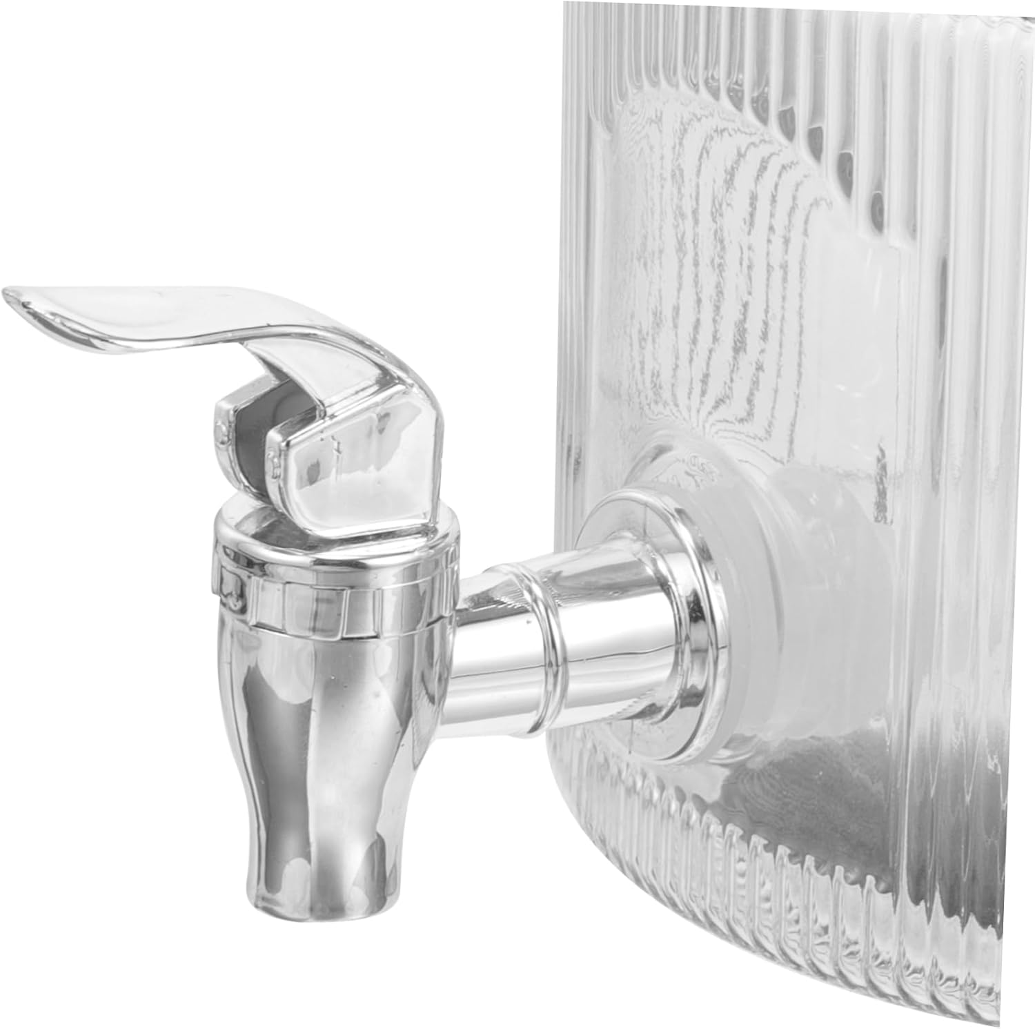 BESTOYARD Glass Beverage Dispenser Jar with Spigot Capacity for Iced Tea Drinks Elegant Glass Container for Parties Events and Home Use