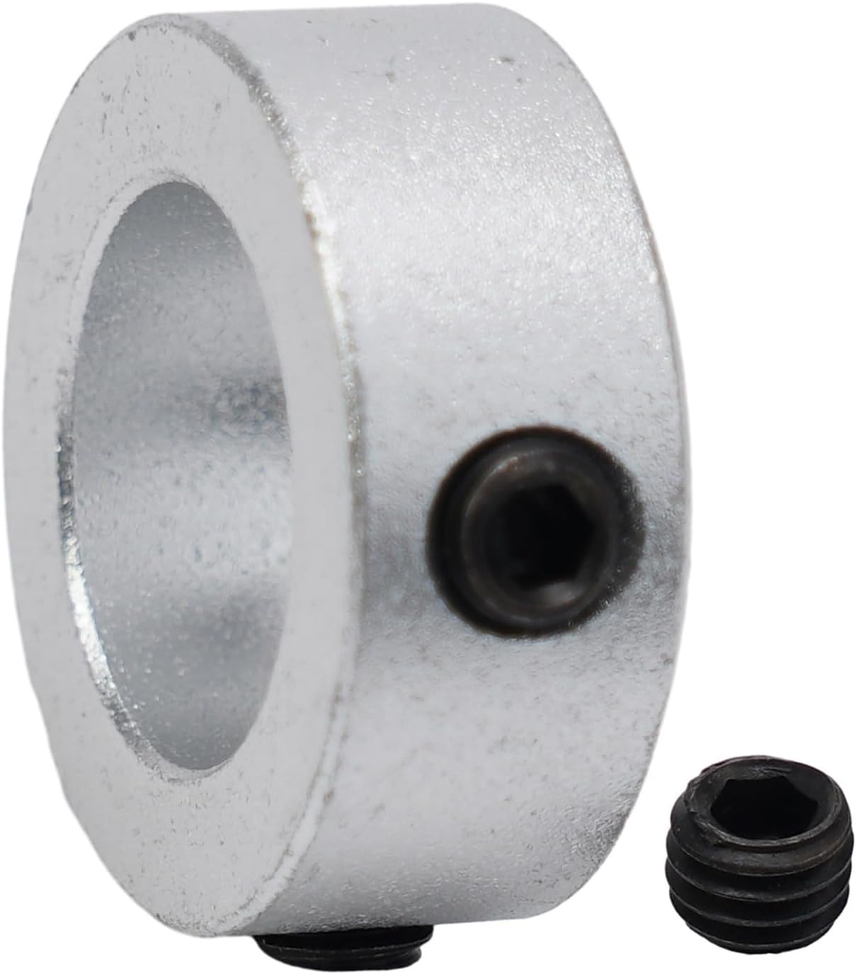 Solid Bore Shaft Collar Steel Metric Clamp Collar 15mm to 40mm Compatible with 16mm 20mm 25mm 30mm 40mm Shafts, Industrial Standard Steel Clamp for Ring for Shaft Fixation (Piece)(15mm)