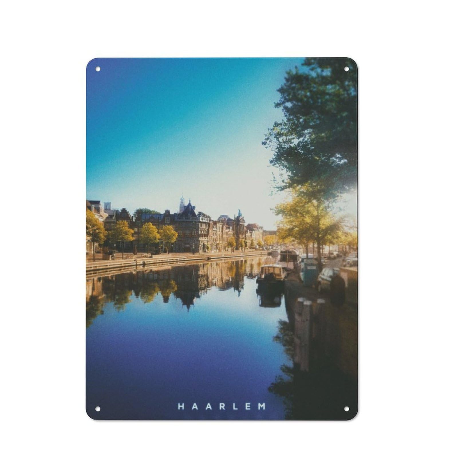 Junmoney Haarlem Metal Wall Sign 40X30cm Featuring For Workshop Wall, For Makers And Diy Enthusiasts