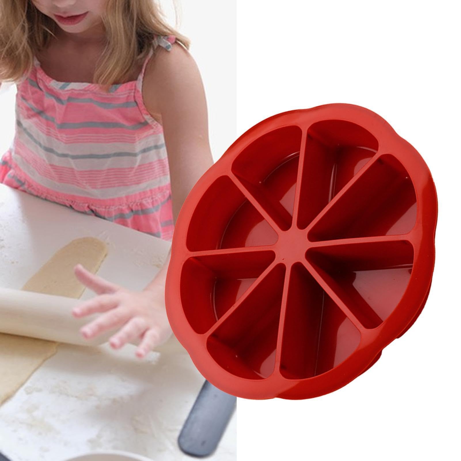 Trójkątna forma do ciasta do pizzy, 8-wnękowa, nieprzywierająca, silikonowa forma do pieczenia ciasta czekoladowego, chleba kukurydzianego, babeczek, mydła, DIY, narzędzie odporne na ciepło