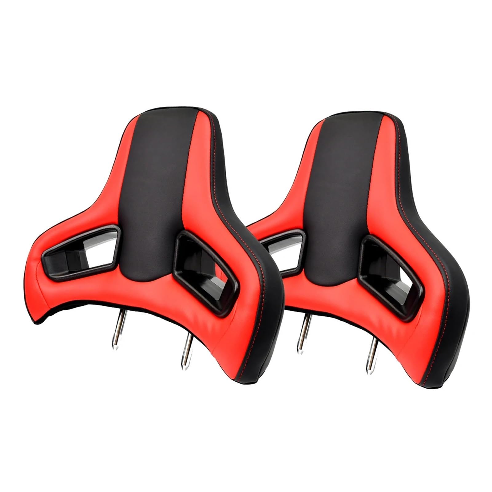 Zagłówek samochodowy zmodyfikowany zagłówek fotela wyścigowego 2 szt./1 para 496 * 386 mm Car Seat Headrest(Red(2PCS))