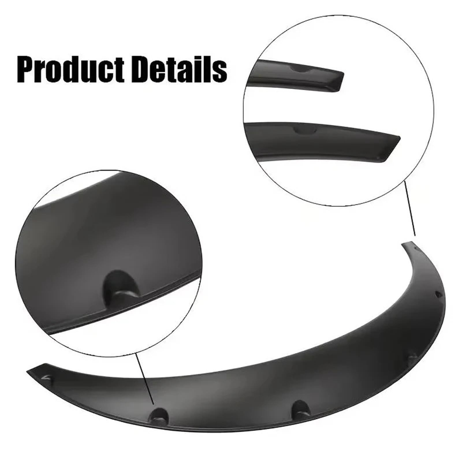 Parafanghi KIT Modifica auto in 4 pezzi Passaruota universale largo per berlina SUV Fuoristrada decorativo allargato(84x6cm)