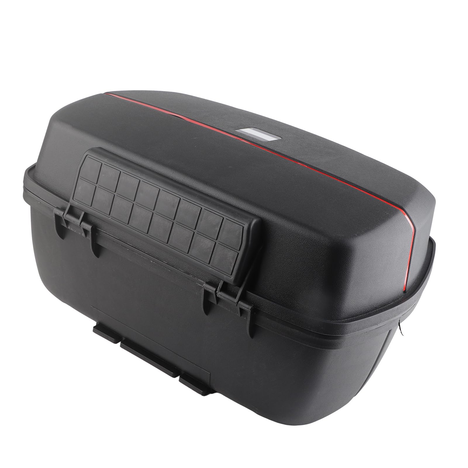 KIMISS Baúl Trasero para Motocicleta, 45 L, Impermeable, a Prueba de Golpes, Maletero de Almacenamiento Trasero para Scooters, Ciclomotores y Motocicletas, Fácil Instalación y Luz Reflectante de