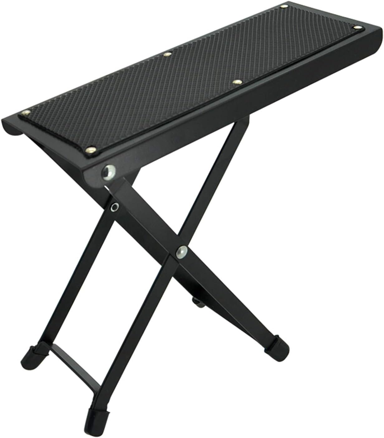 Miwayer Guitar Foot Rest 4-Position Height Adjustable Rubber End Caps and Non-Slip Rubber Padfor Com fortable and Solid Support