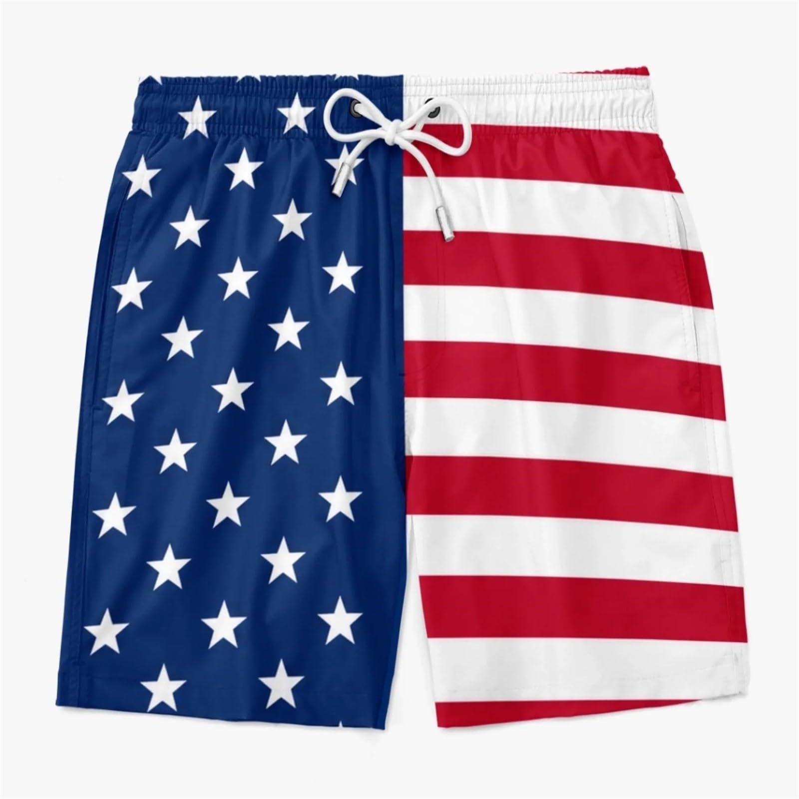 CHUNOTU Swimming Shorts Men 2026 Funny Flag Hairy Big Booty Swim Trunks, A01-watermelon Red, 4XL - Image 4