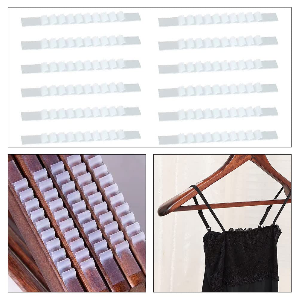 100 Boucles Antidérapantes En Silicone Pour Cintres - Fixation Coupe-vent, Intérieur/extérieur, Transparentes - 4